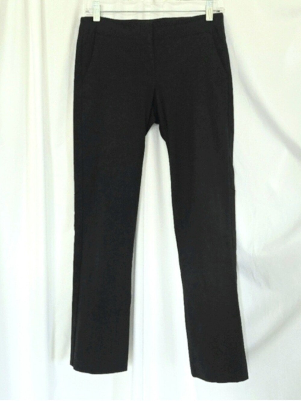 ( Theory ) Cotton Cropped Pants with Ankle Slits